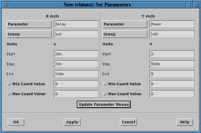 Set Parameters Window