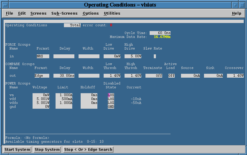 Operating Conditions